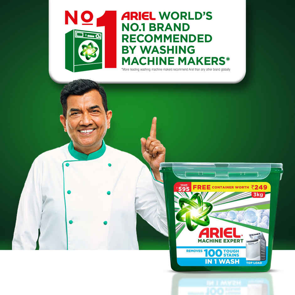 Ariel Machine Expert Detergent Powder Top Load Cannister Free | For Washing Machine