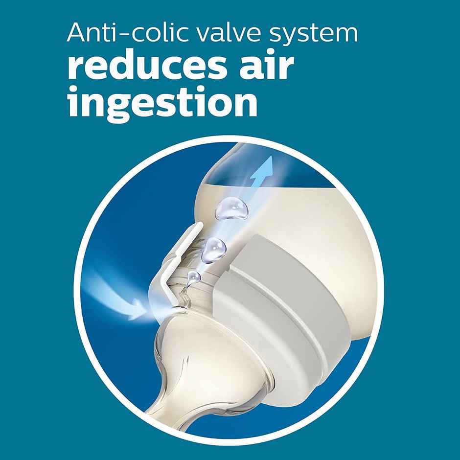 Philips Avent Anti-Colic Baby Feeding Bottles By Fratelli, 125Ml - Pack Of 2, Scy100/20