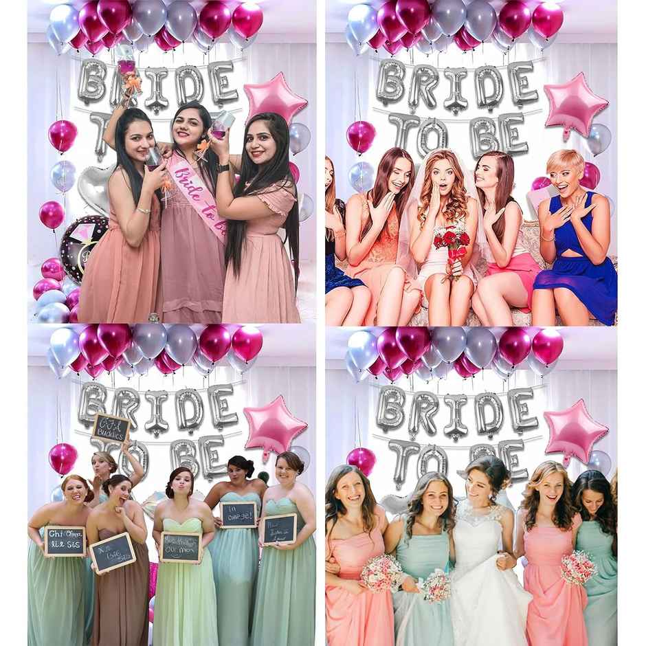 Party Propz Bride To Be | Spinster Bridal Shower | Ring Foil Balloons | Metallic Balloons