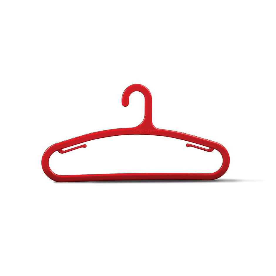 Happy To Hang Denimation 10 Piece Polypropylene Hanger, Blue And Red