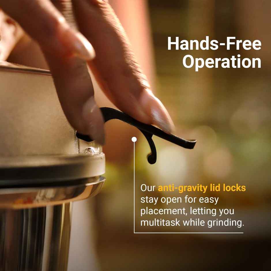 Atomberg Zenova Mixer Grinder With Chopper | 550 W | 4 Jars - Black