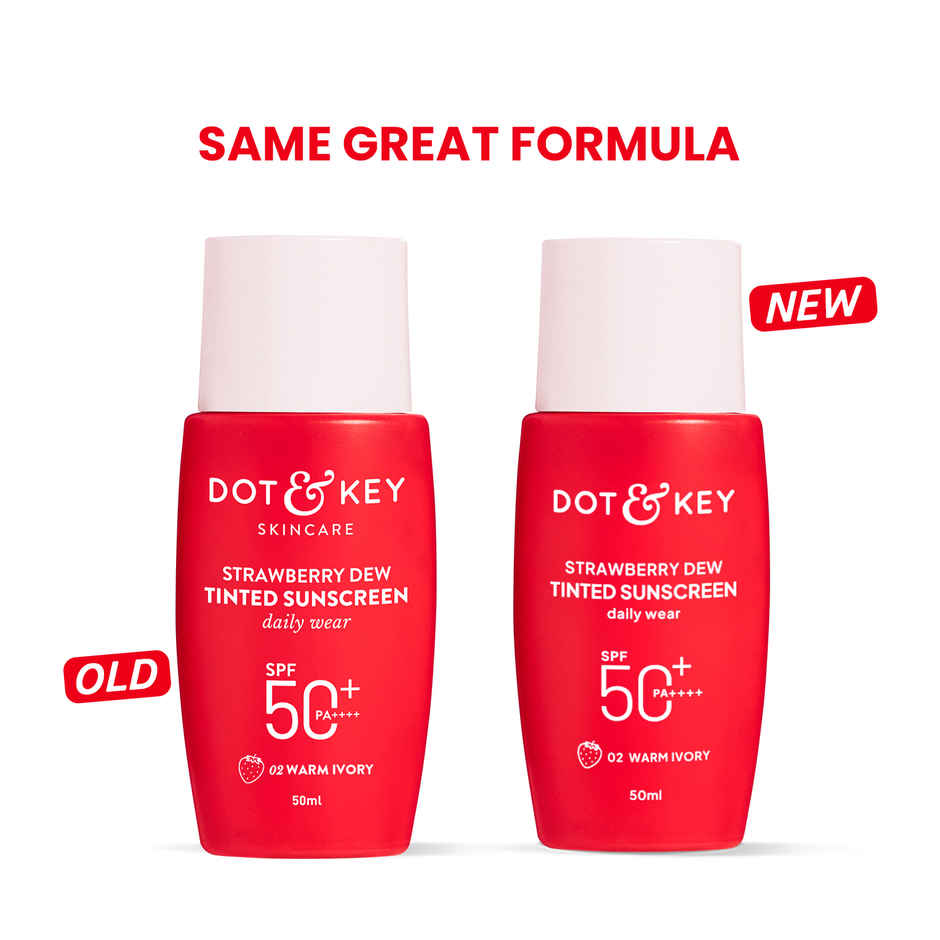 Dot & Key Strawberry Dew Tinted Sunscreen Spf 50+ Pa++++ - 02 Warm Ivory