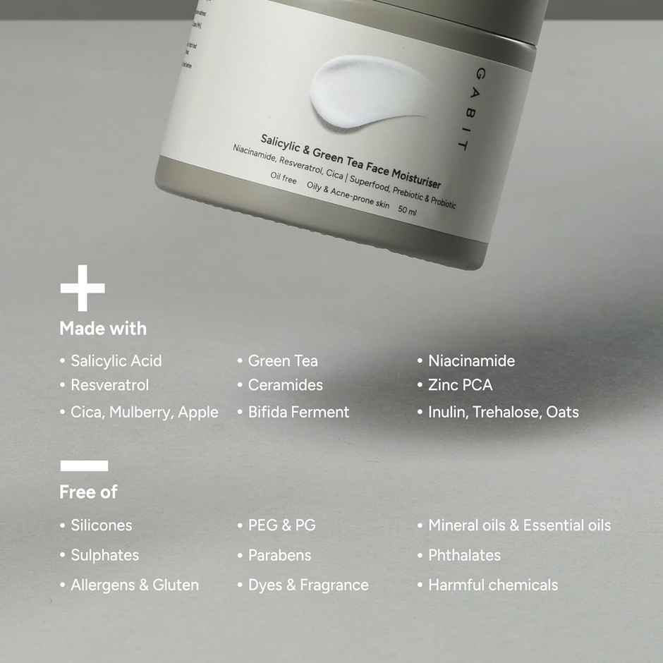 Gabit Salicylic & Green Tea Face Moisturiser