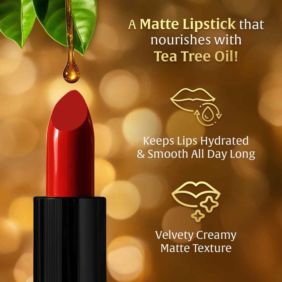 Faces Canada Comfy Matte Velvet Touch Lipstick - Cocoa Truffle 06, 4.2 g | 8Hr Stay | Intense Color