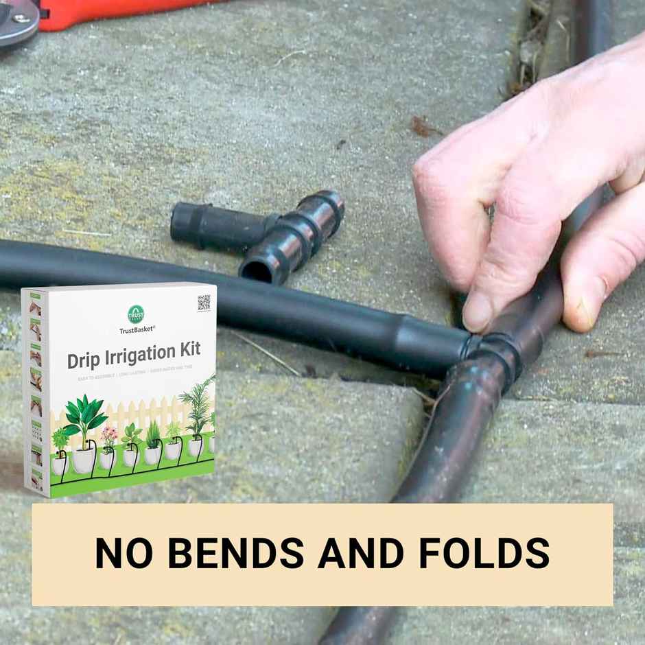 TrustBasket Drip Irrigation Kit | Watering Solution for Up to 50 Plants in Garden & Balcony