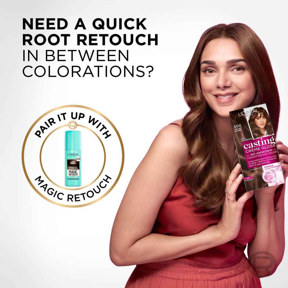 L'Oreal Paris Magic Retouch Root Touch Up Hair Colour Spray, 1 Black