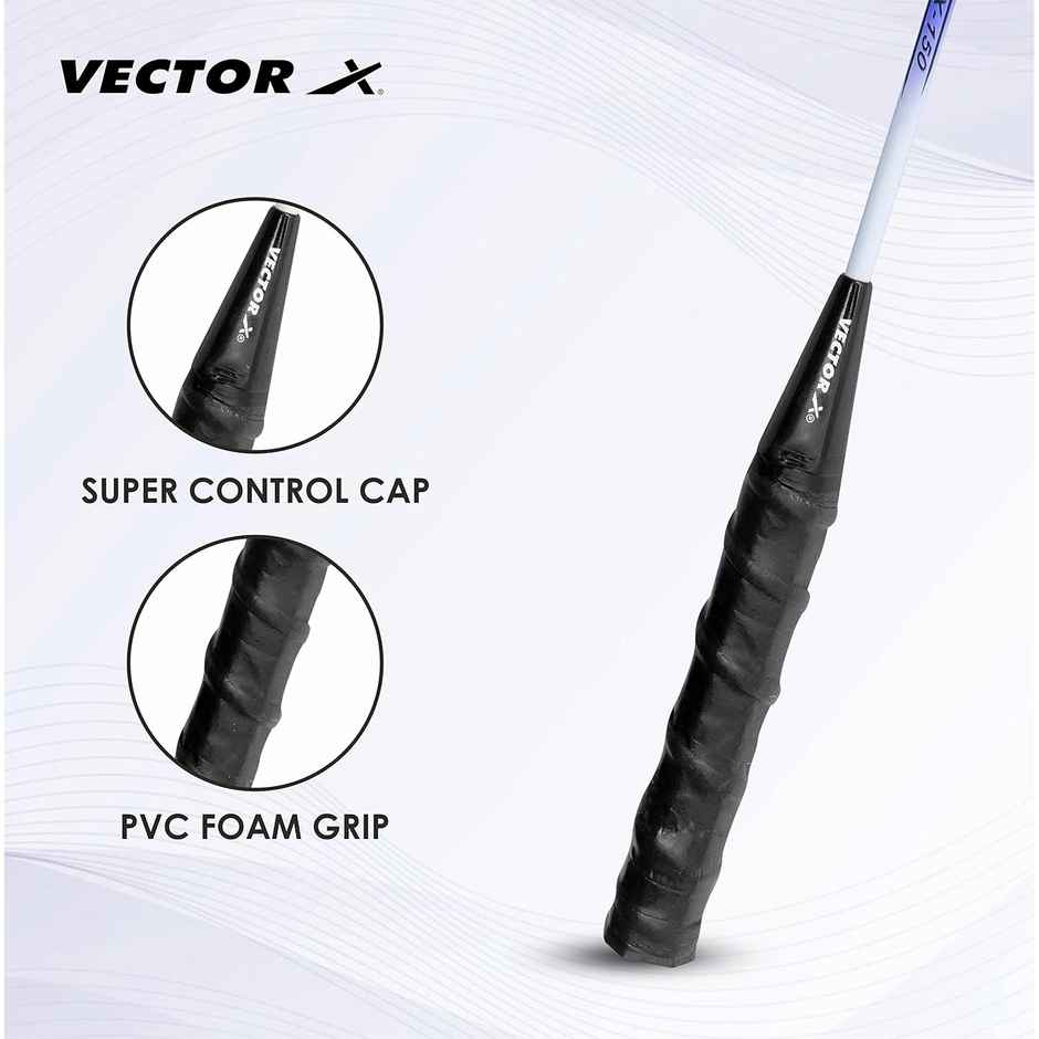 Vector X VXB-150 Badminton Racquets | Blue | Pack of 2