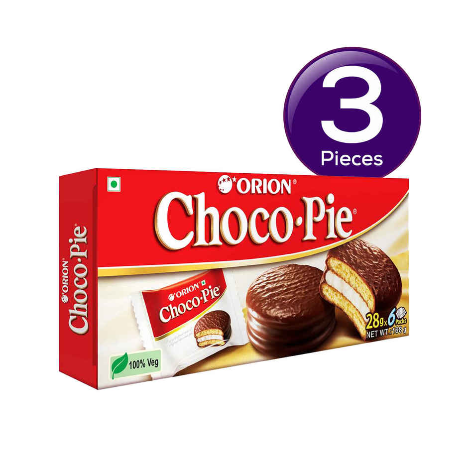 Orion Chocolate Choco Pie | Artificial Colour-free and Preservative-free Combo
