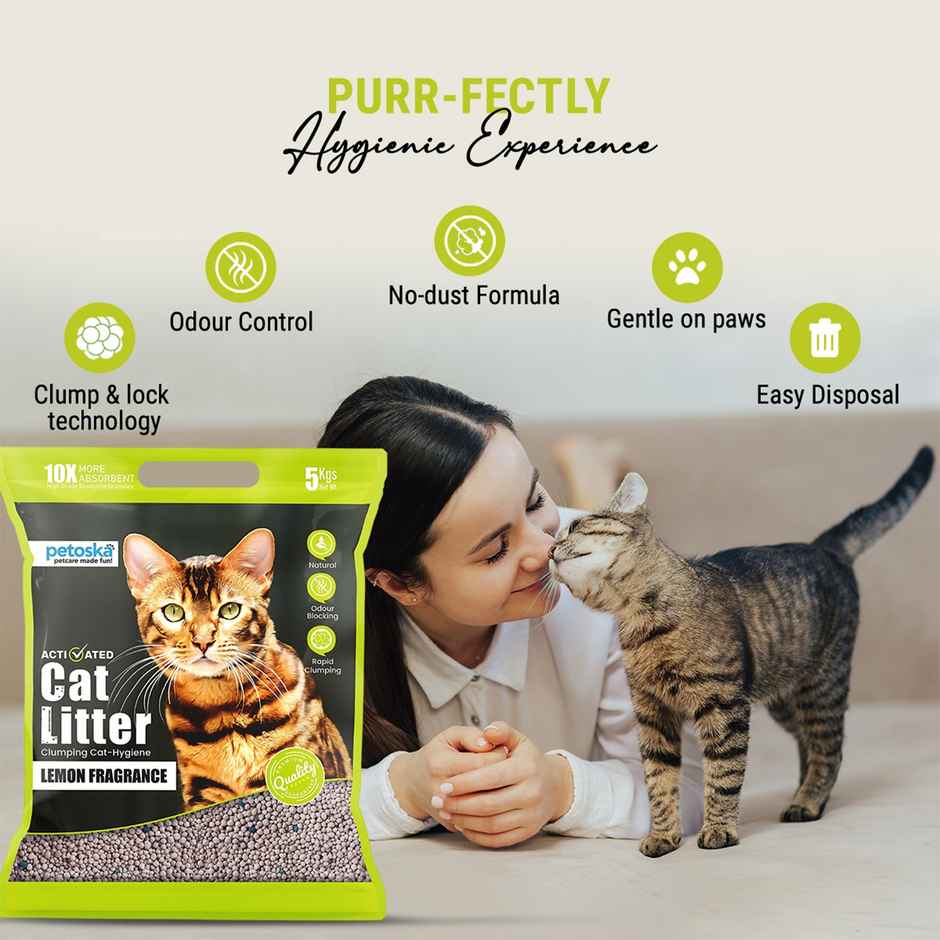 Petoska Bentonite Cat Litter | Lemon Fragrance