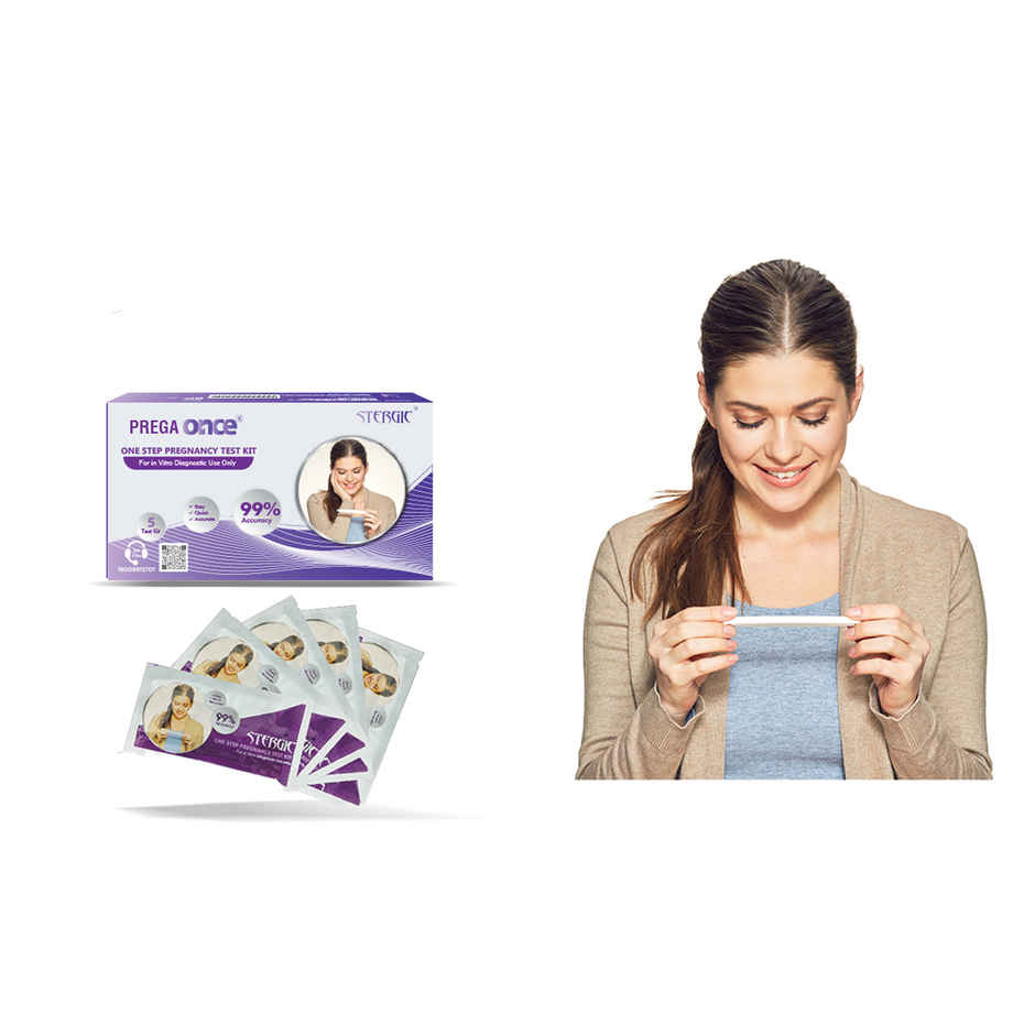 Stergic Pregnancy Rapid Test Kit One Step Urine HCG Pregnancy Test Kit Pack Of 5