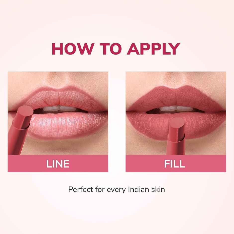 Mila Beaute Pout It Out Lip Crayon Matte Finish Highly Pigmented | 112 Moana