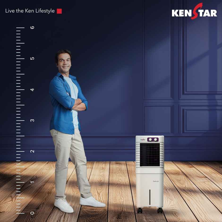 Kenstar Pulse HC 20 Table Top Air Cooler With Honeycomb Cooling And Ice Chamber | 20 L