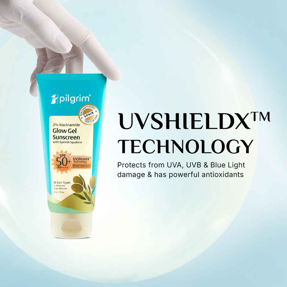 Pilgrim 2% Niacinamide Glow Sunscreen Spf 50 Pa+++
