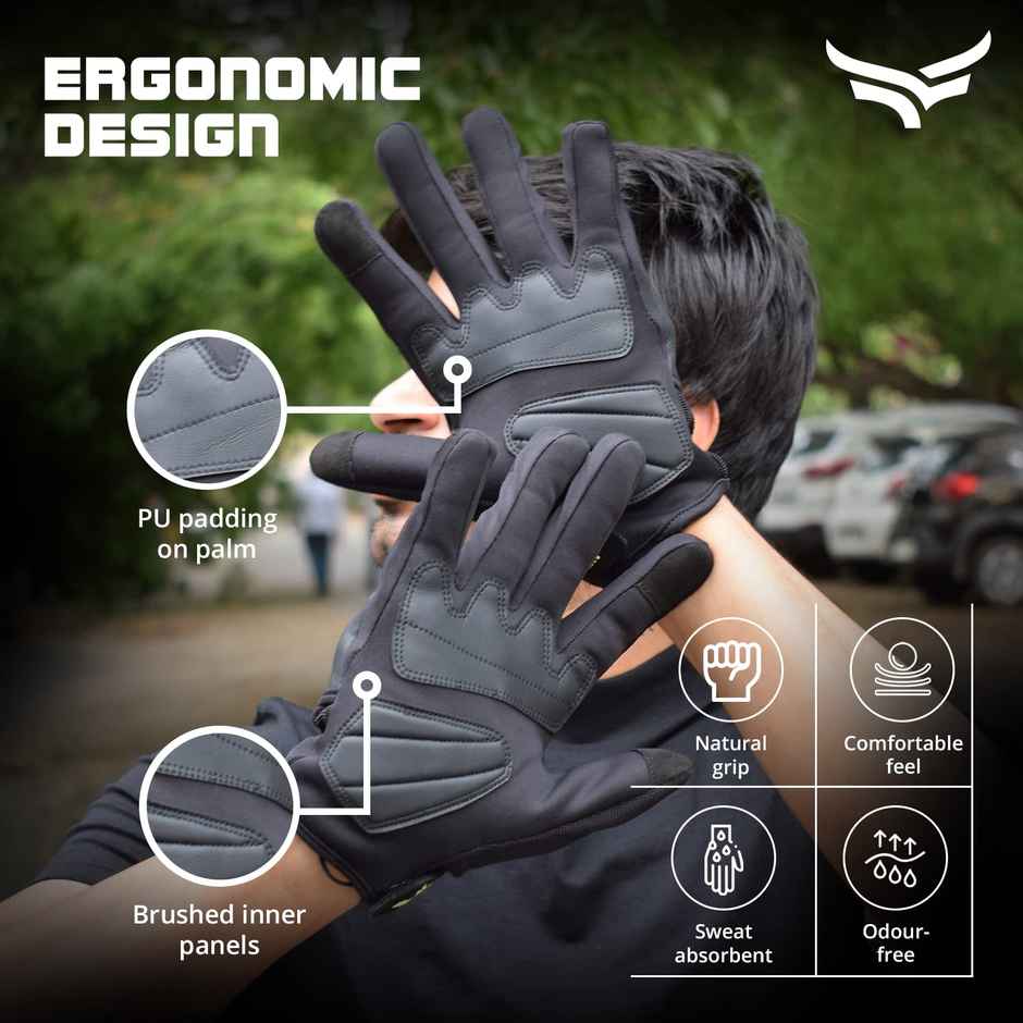 Xtrim Bike Riding Gloves | Black and Red | Medium)