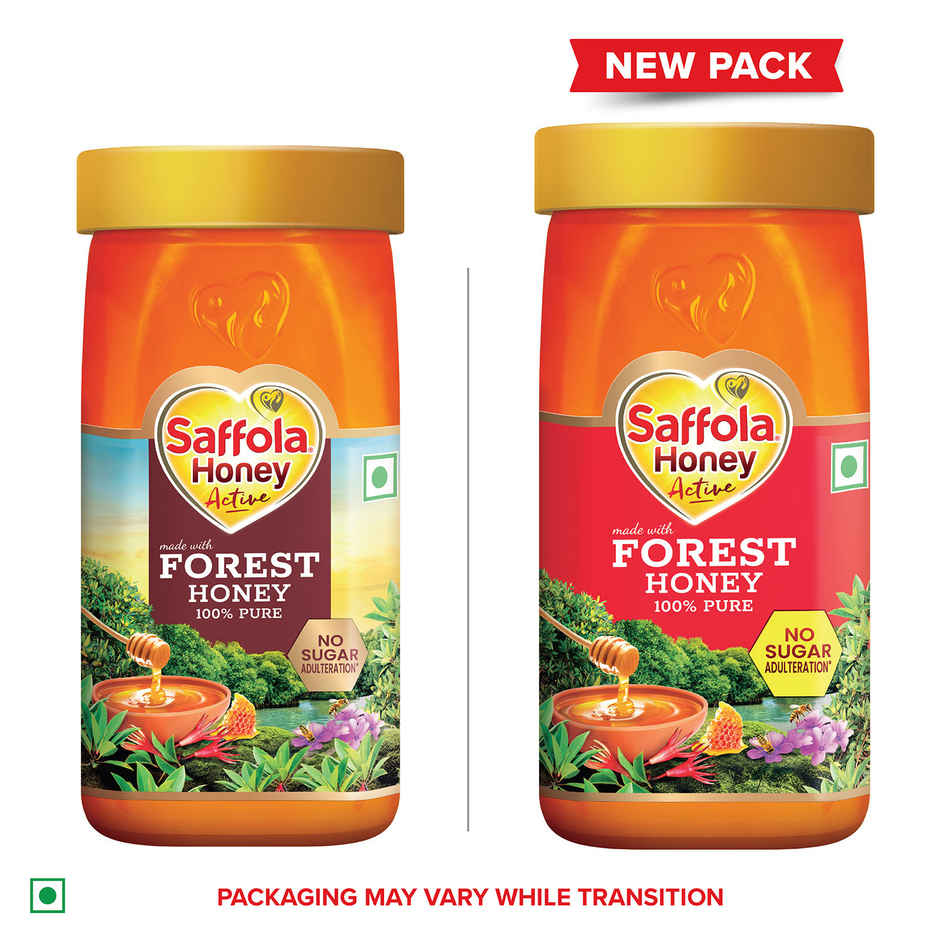 Saffola Honey Active | Made With Sundarban Forest Honey | Totally Pure Honey