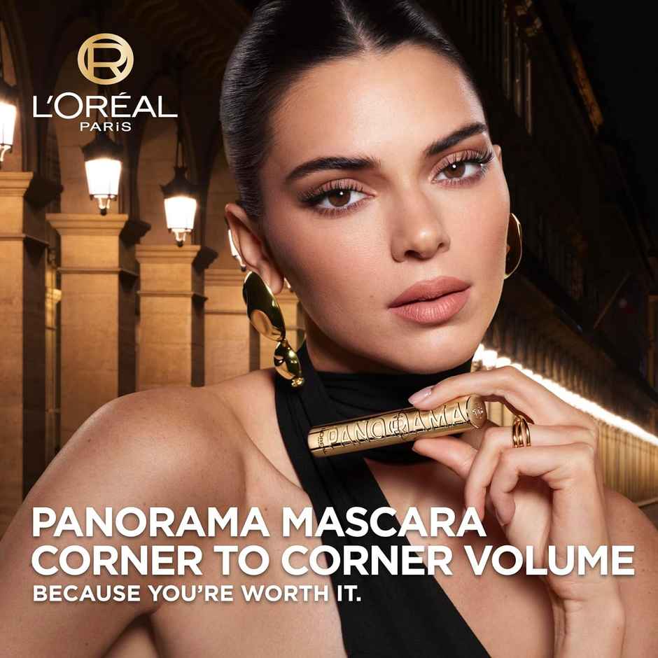 L'Oreal Paris Voluminous Panorama Waterproof Mascara Volumizing, Clump Free, Smudge Free