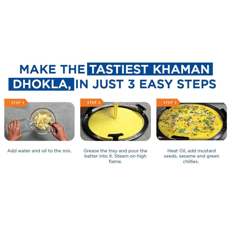 Gits Gulab Jamun Instant Dessert Mix (200g) & Gits Khaman Dhokla Instant Snack Mix (180g) Combo