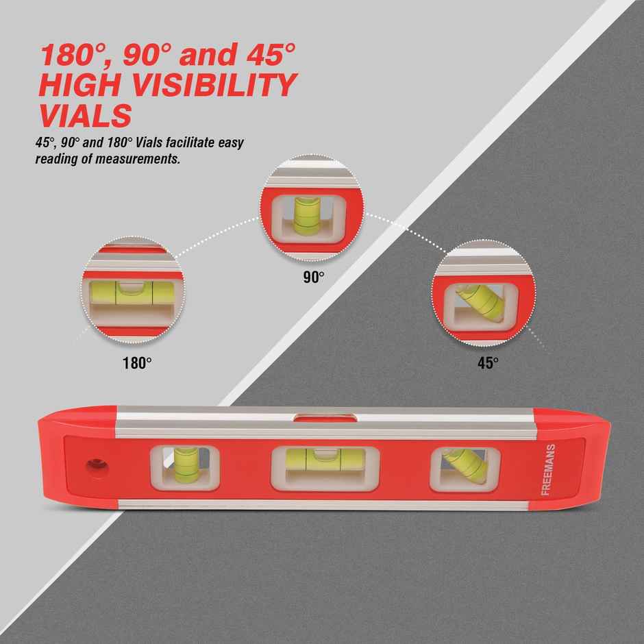 FREEMANS BL230 Torpedo Level | Bi Material - 230 mm