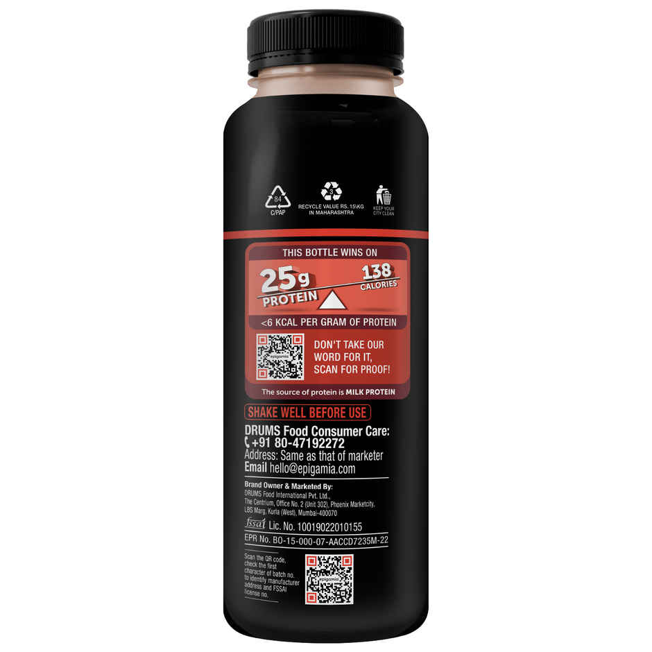 Epigamia Turbo Coffee Protein Milkshake