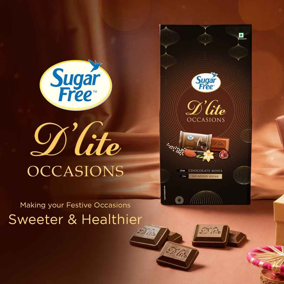 Sugar Free D'Lite Chocolate Minis Festive Celebration Gift Box