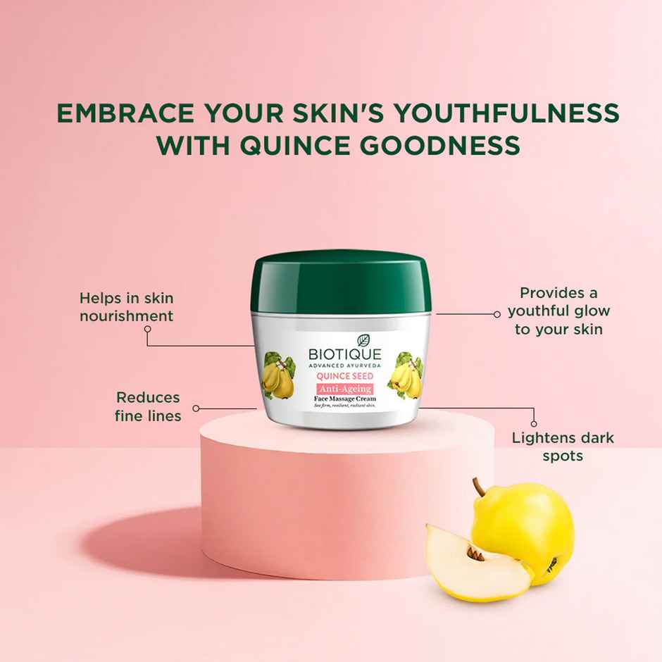 Biotique Quince Seed Anti-Ageing Face Massage Cream