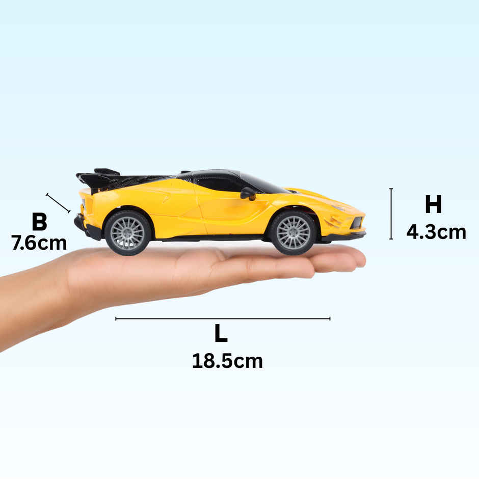 Race N Roll Hi Speed Rechargeable Remote Control Car 1:24 - Fer Yellow