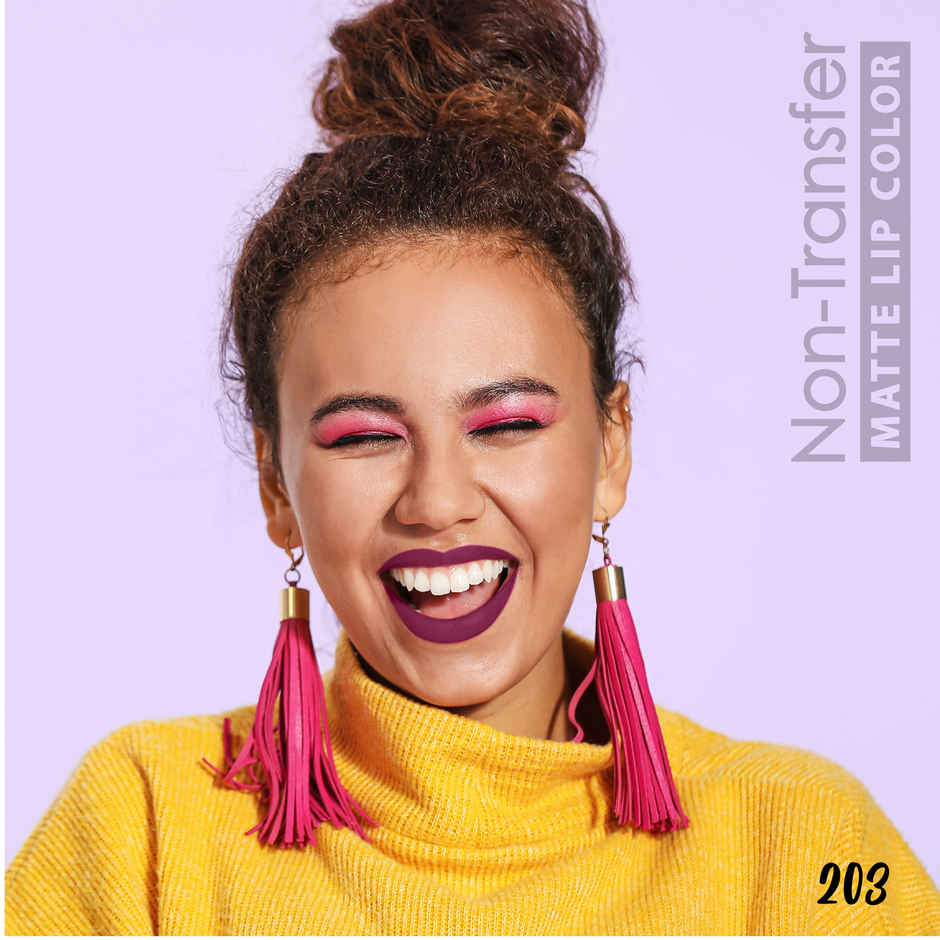 Blue Heaven Non Transfer Liquid Lip Color Matte Finish Waterproof | Brown Nude