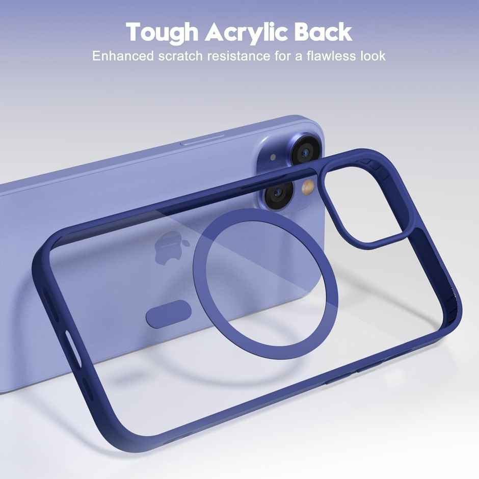 ExpressB For iPhone 13 And 14 Case Thin Matte Anti-Scratch For Magsafe Shockproof Protection - Blue