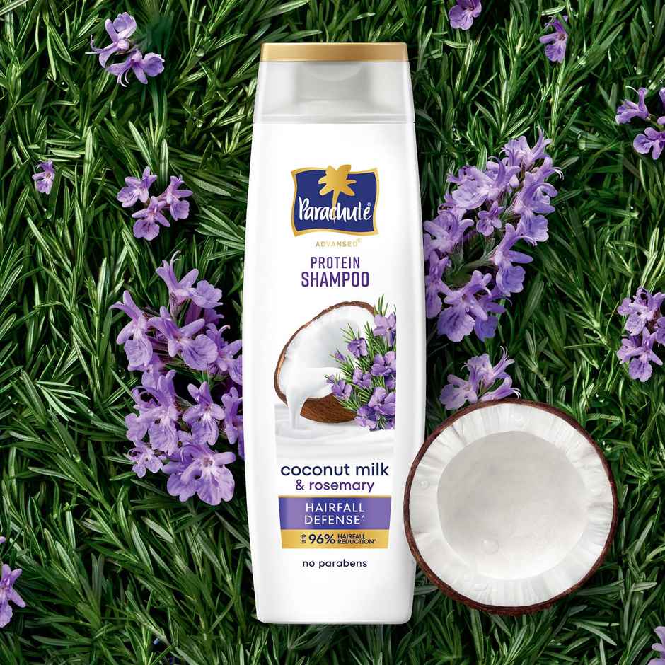 Parachute Advansed Hair Fall Defense Protein Shampoo| Coconut Milk & Rosemary
