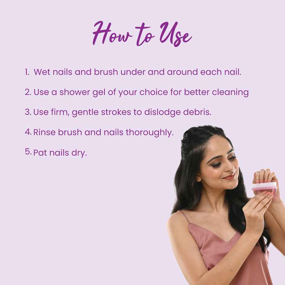 Midazzle Handle Grip Nail Brush Fingernail Cleaner Pedicure Foot Brush |  Assorted | MIMT4002