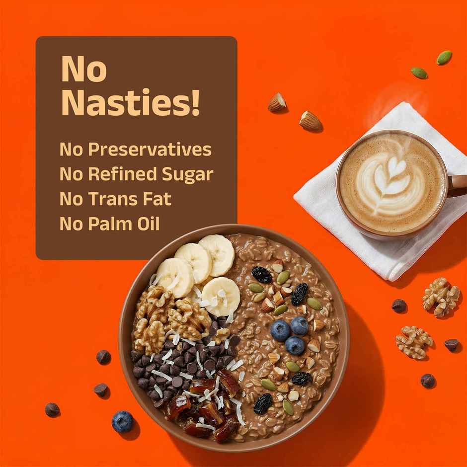 Pintola 26g High Protein Oats | Caffe Mocha - No Refined Sugar - With Almonds & Raisins