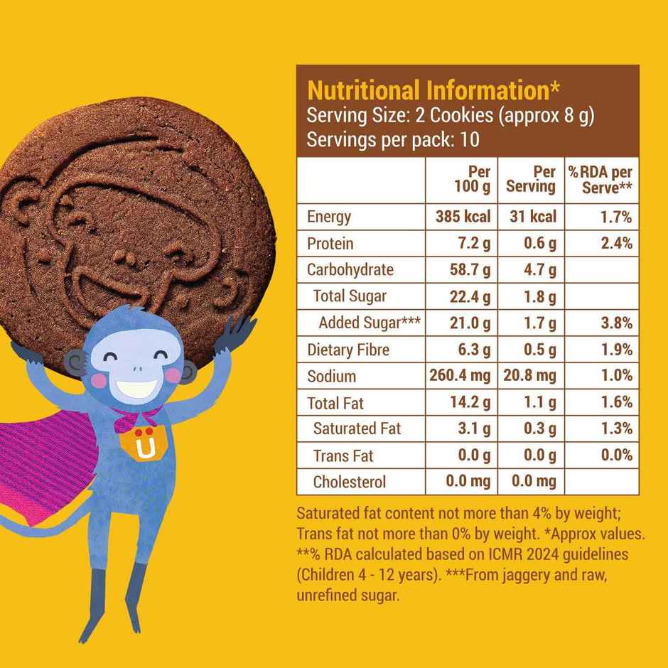 Slurrp Farm No Maida No Palm Oil Choco Ragi Cookies | Yummy Biscuits For Kids