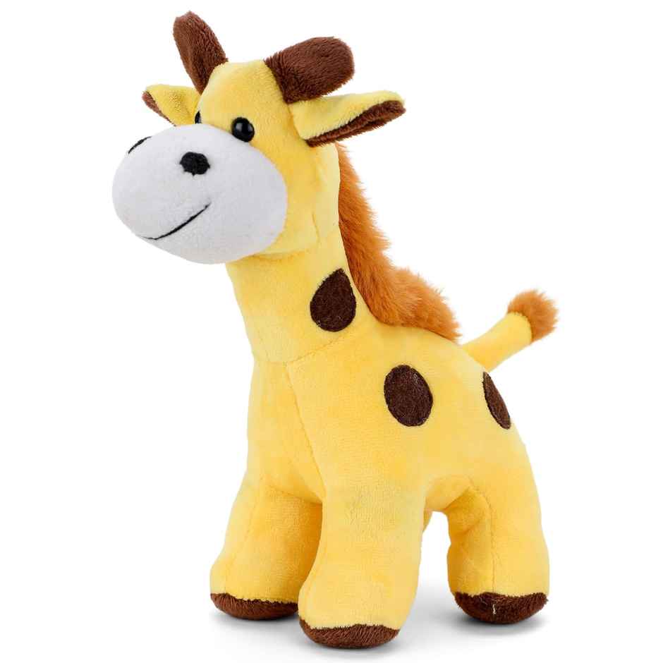 Webby Plush Standing Giraffe Soft Toys for Kids 22 CM (Yellow)