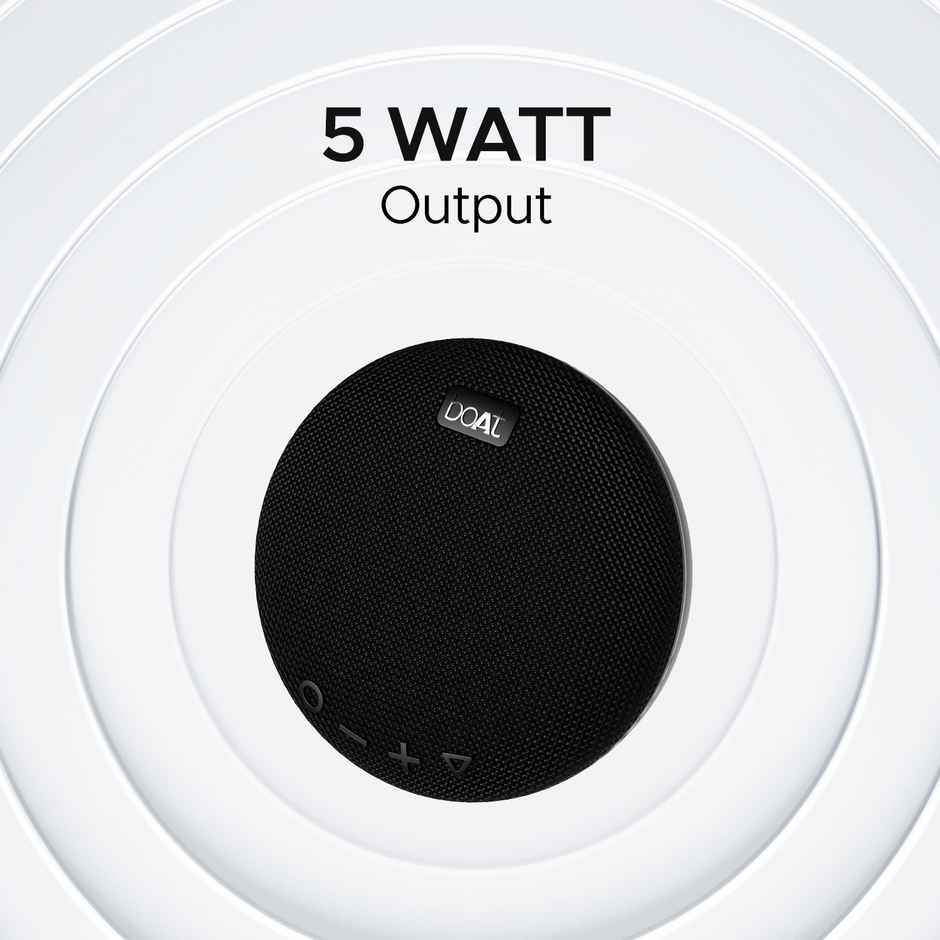 boAt Stone 193 Bluetooth Speaker with 5W Audio, 4H Playtime, TWS Feature & IPX7 Rating - Pitch Black