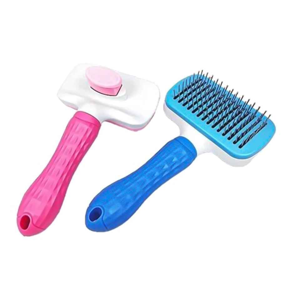 Urbanfix Pet Hair Slicker Brush (Soft Handle - M) for Dogs & Cats Grooming (Colour May Vary)