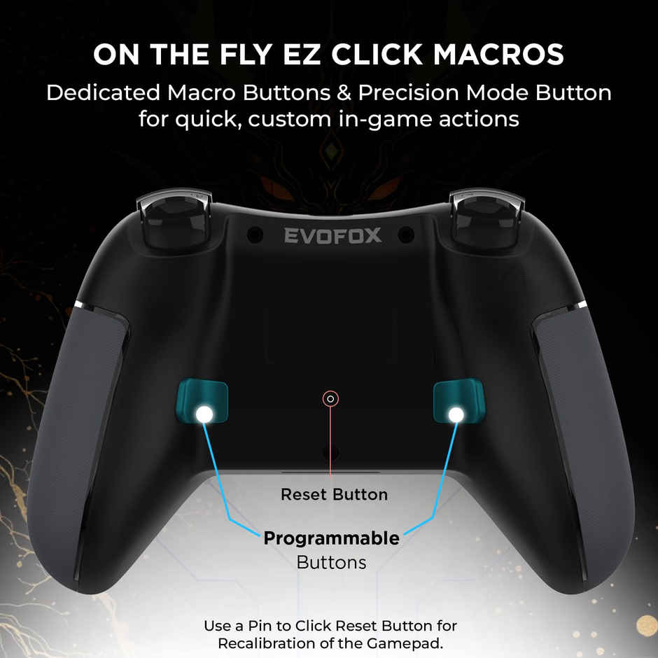 Evofox One S Wireless & Wired Gamepad For PC, Android, iOS With Dual Vibration | Turbo Mode