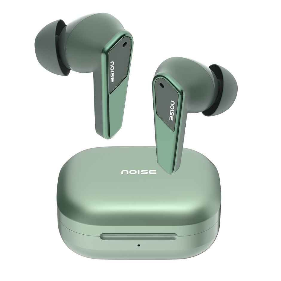 Noise Buds N1 Pro TWS Earbuds with Metallic Finish, ANC(Upto 30Db), 60H of Playtime, Dual Pairing, Instacharge, BT V5.3 - Chrome Green