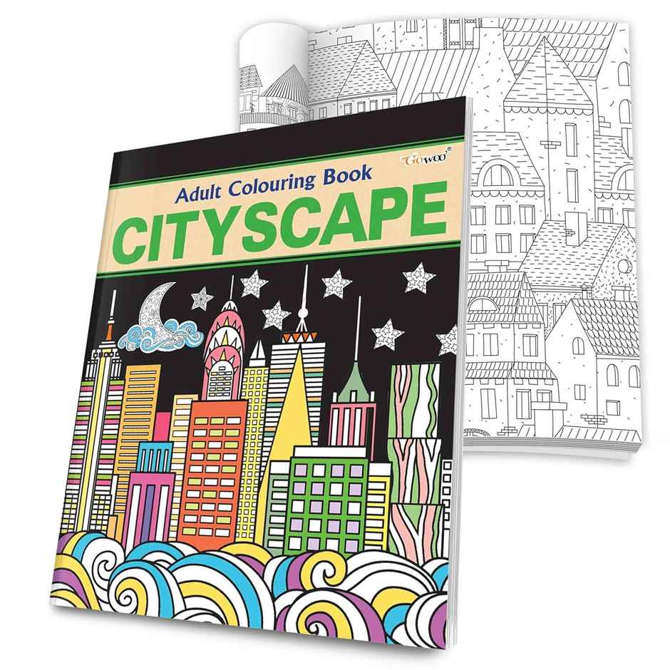 Cityscape - Adult Colouring Book - Mindful Coloring Book for Adults | Coloring for Relaxation