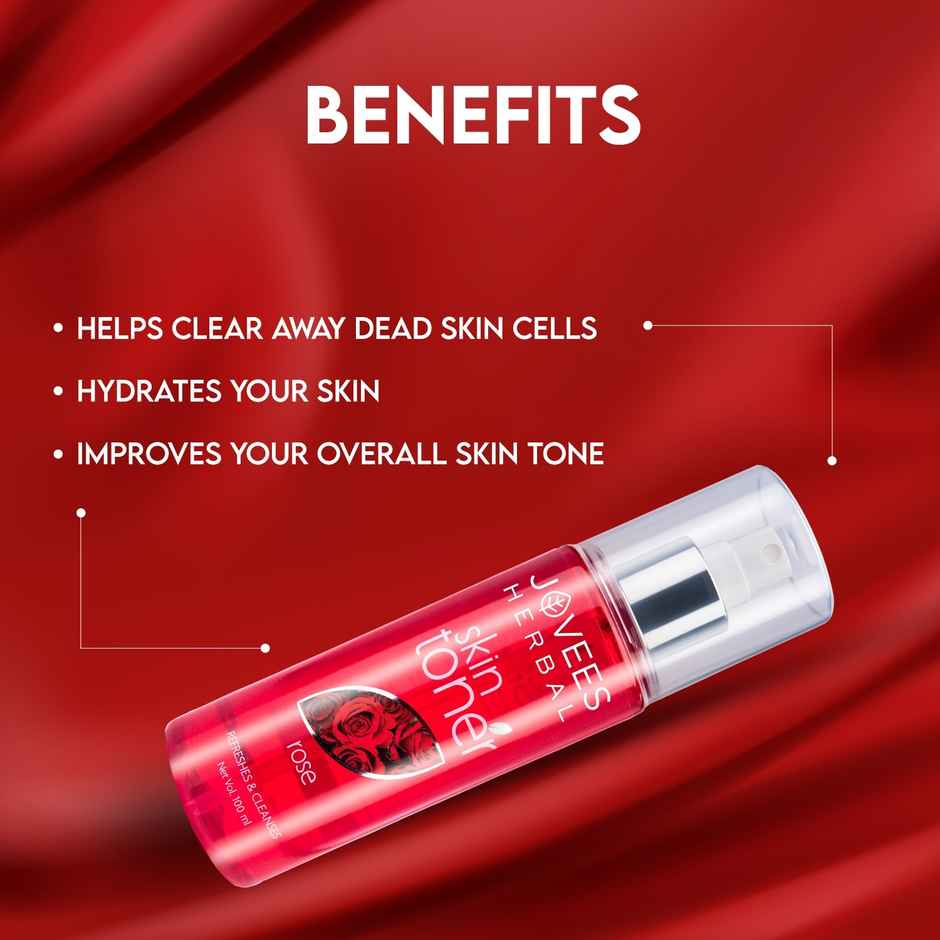 Jovees Herbal Rose Skin Toner | Tightens Pores | For Normal To Dry Skin