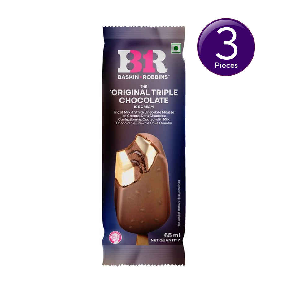Baskin Robbins The Original Triple Chocolate Ice Cream Stick Combo 