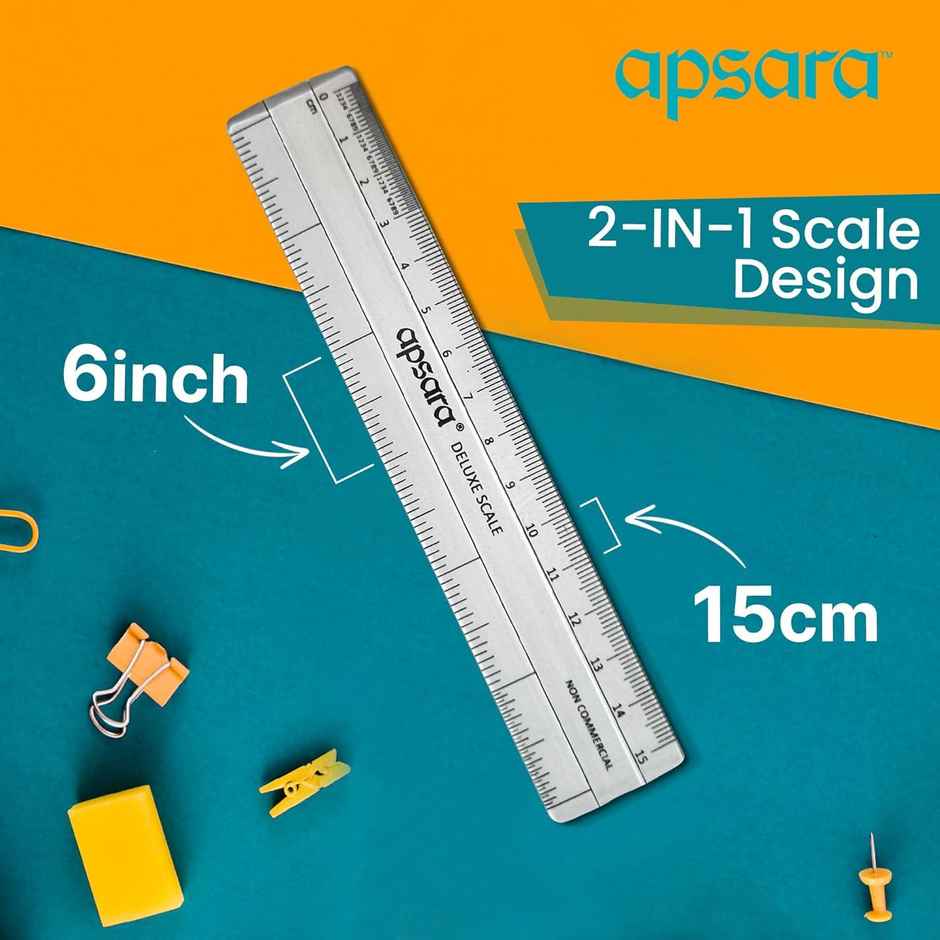  Apsara Deluxe Transparent Scale  | 15 cm