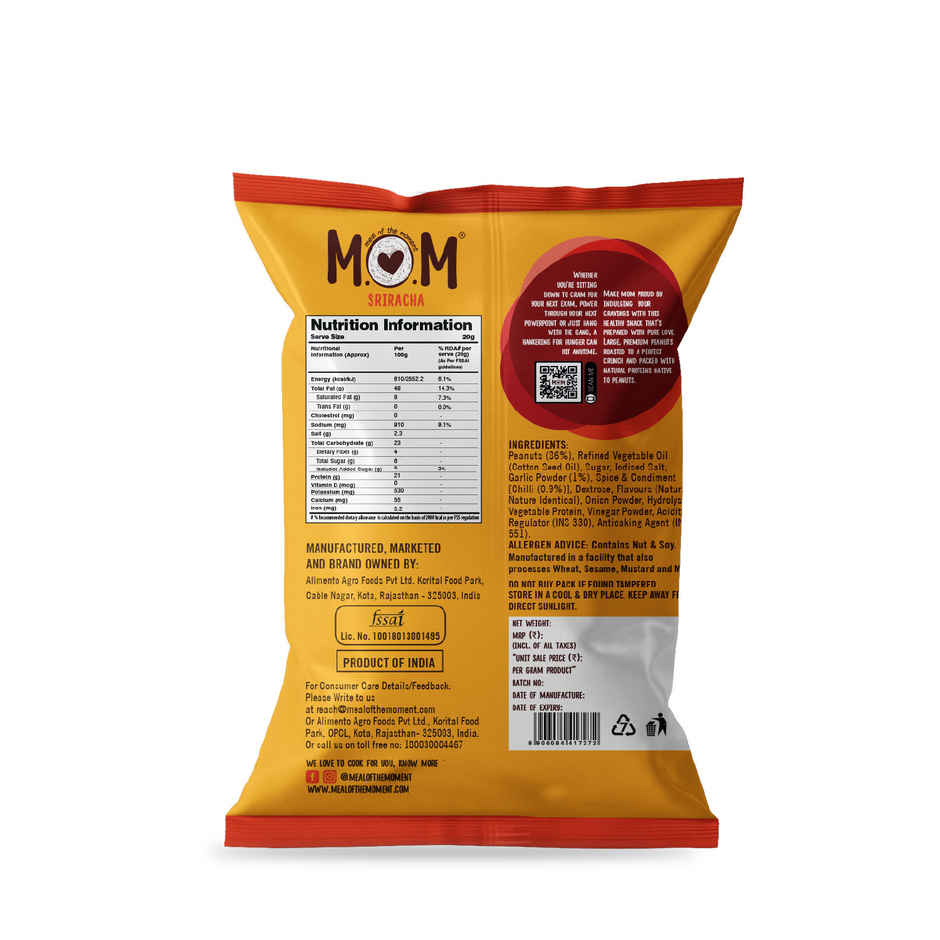 MOM Sriracha Peanuts