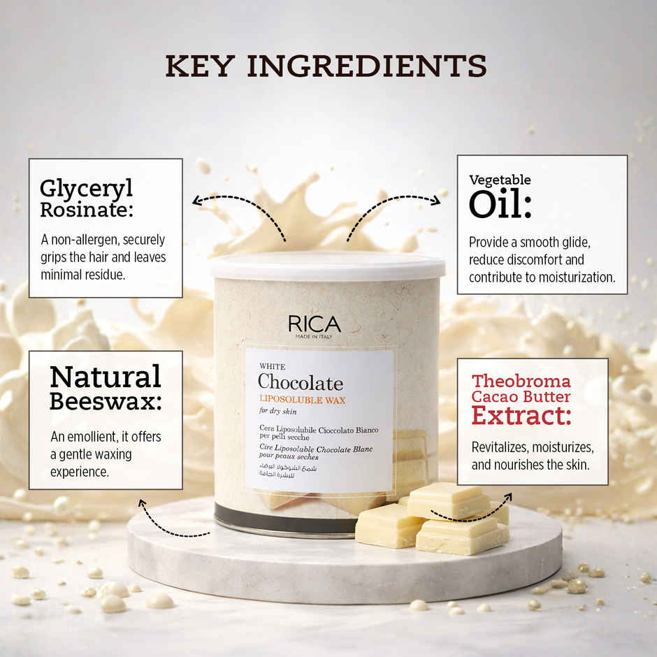 RICA White Chocolate Hair Removal Wax for Normal Skin