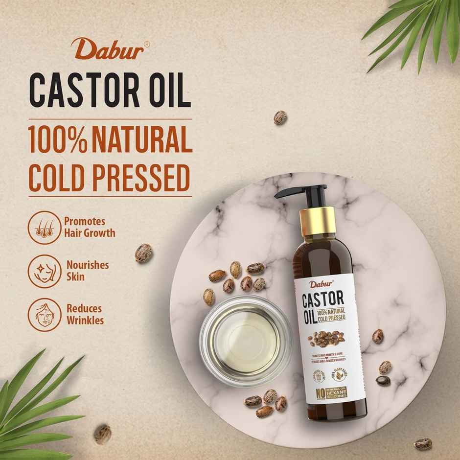 Dabur Castor Oil 100% Natural Cold Pressed Oil