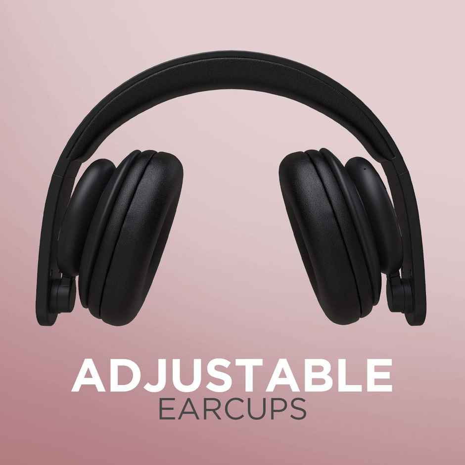 boAt Rockerz 450R On Ear BT Headphones W 15H Playback 40Mm Drivers Padded Ear - Luscious Black