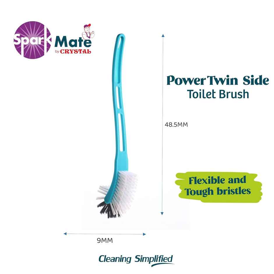 Sparkmate By Crystal Twin Side Toilet Brush Assorted Plastic