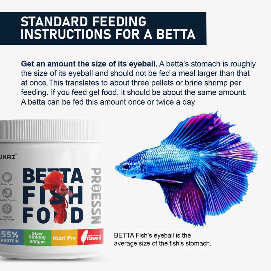 Tunai Betta Fish Food 600 Microns