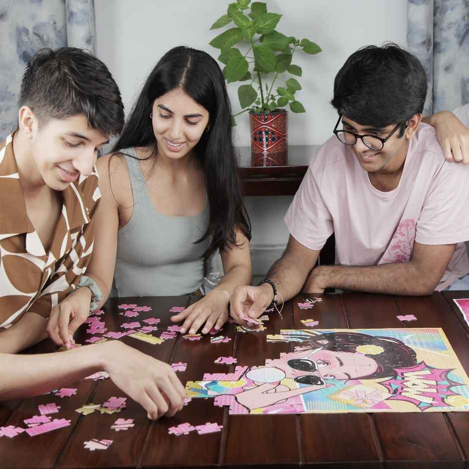 Flo Toys Pop Art 252-Piece Jigsaw Puzzle for Kids & Adults - Brain Game, Family Fun & Gift Toy