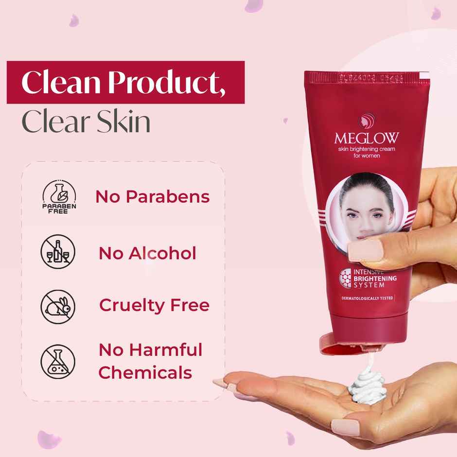 Meglow Women Skin Brightening Cream for Glowing & Clear Skin