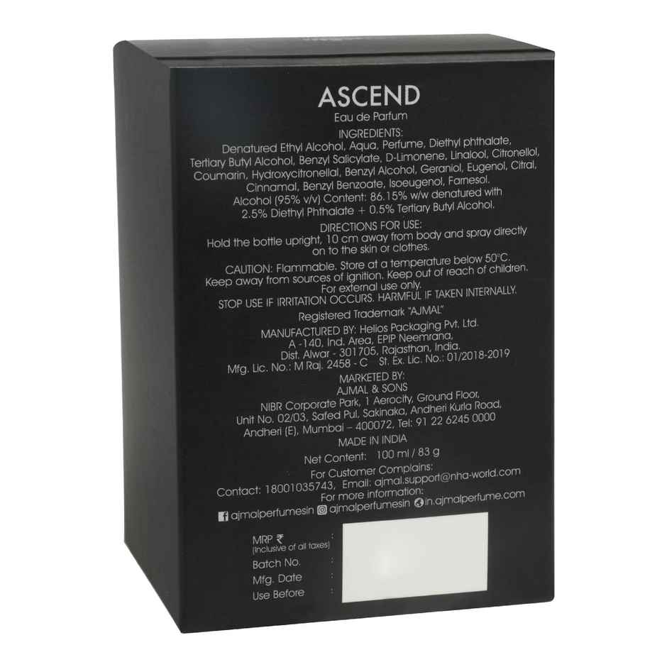 Ajmal Ascend Eau De Perfume Oriental Perfume